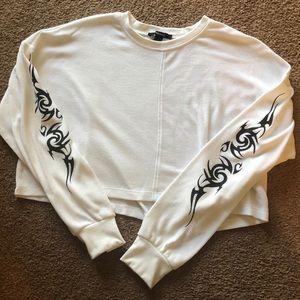 Forever 21 white long sleeve top